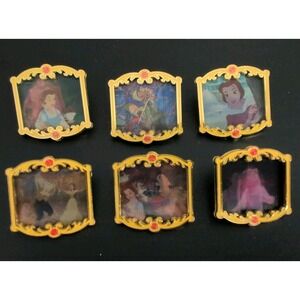 Loungefly Disney Beauty and the Beast Lenticular Blind Box Pin FULL SET Of 6 ☀️